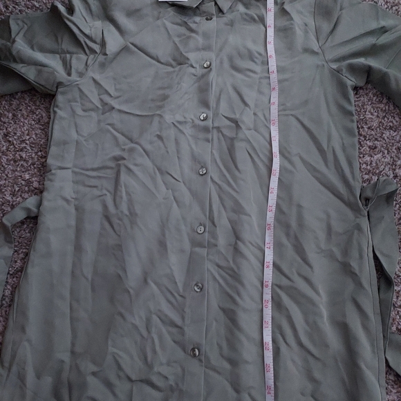 Brand New Mango Short Sleeve Button Down Dress - Picture 5 of 8